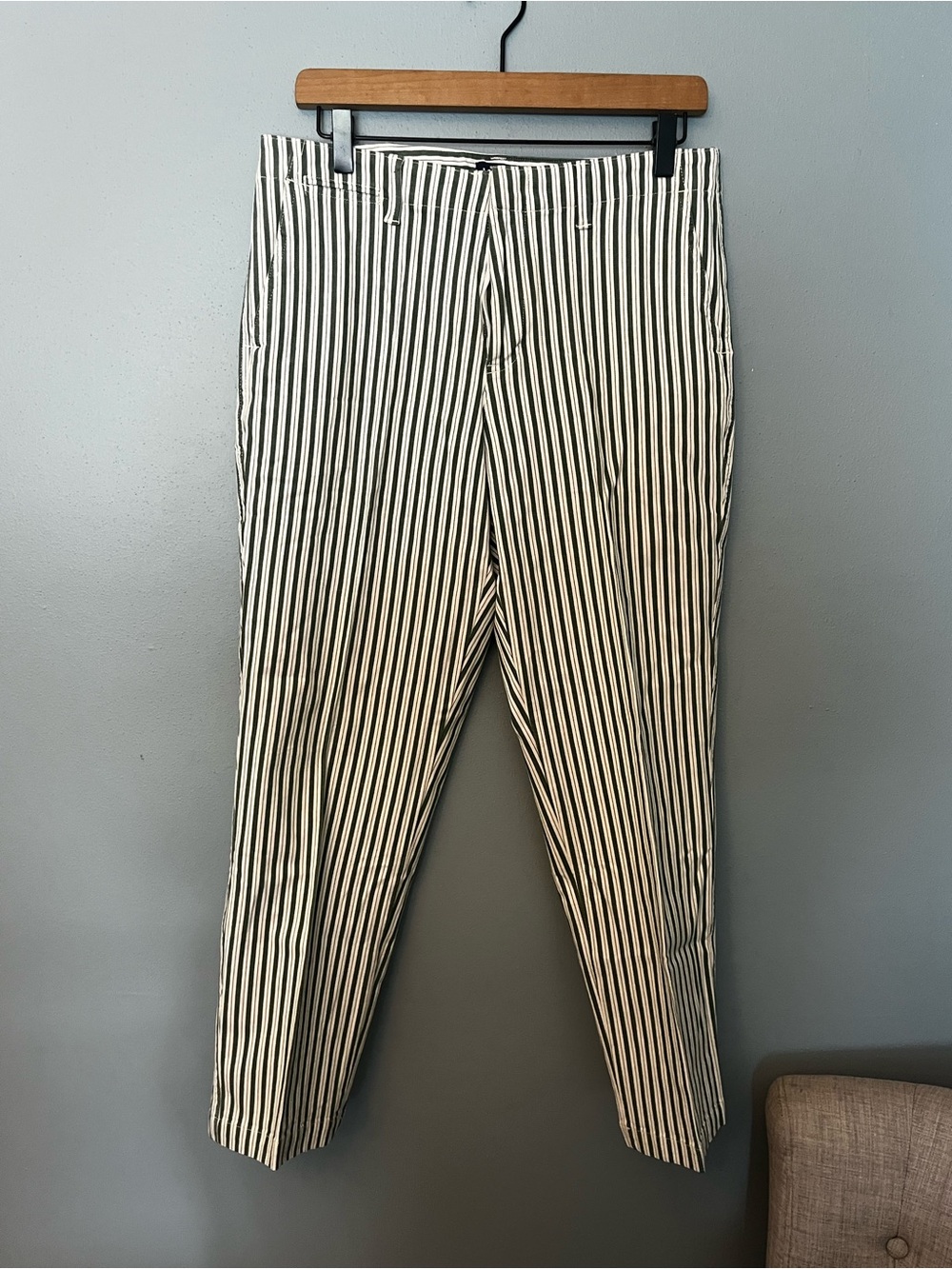 Lands’ End Striped Slim Leg Pants